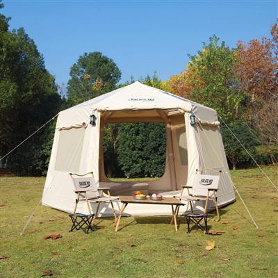 Sekskantet oppblåsbart telt