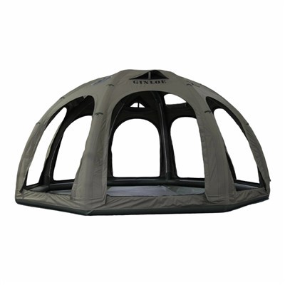 Oppblåsbart sfærisk telt